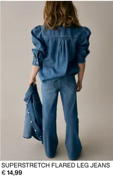 Aanbieding: Superstretch flared leg jeans