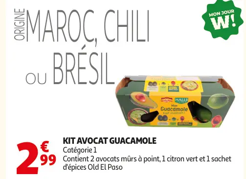 Offre: Kit avocat guacamole