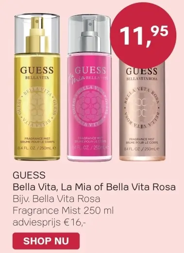 Aanbieding: Bella Vita, La Mia of Bella Vita Rosa