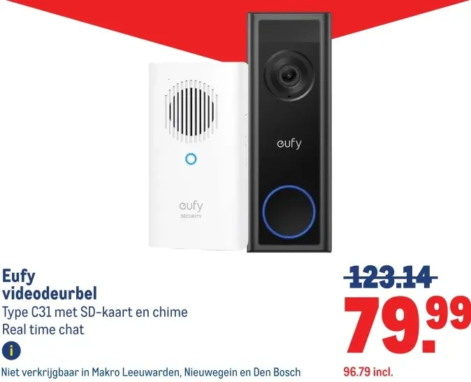 Aanbieding: Eufy videodeurbel