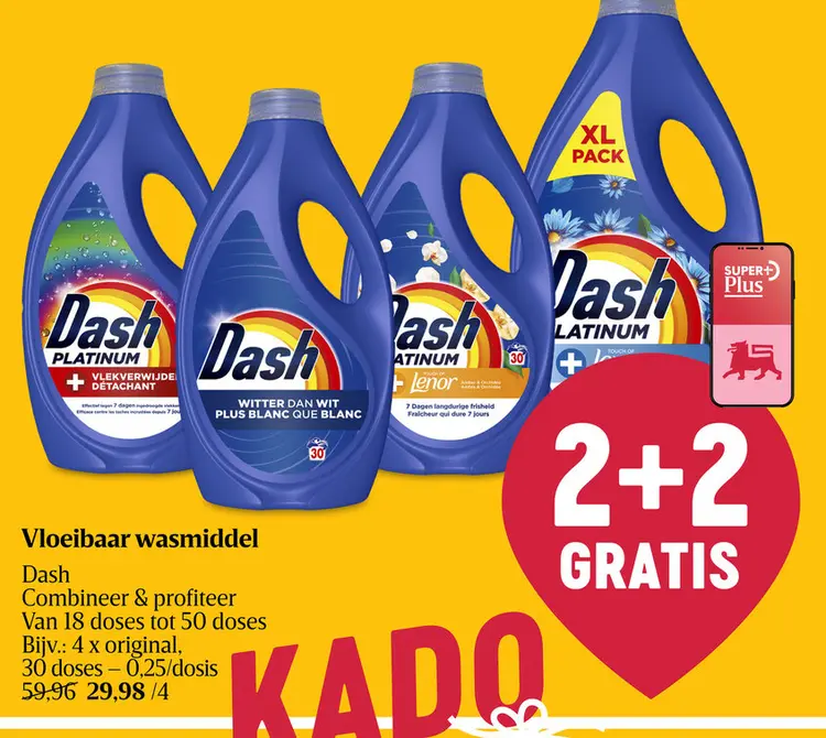 Promotie: Vloeibaar wasmiddel Dash