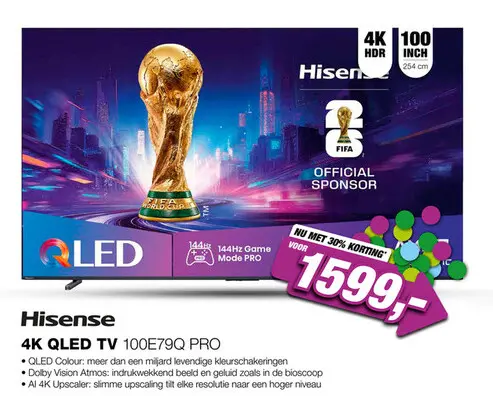 Aanbieding: Hisense 100E79Q PRO TV (2025)