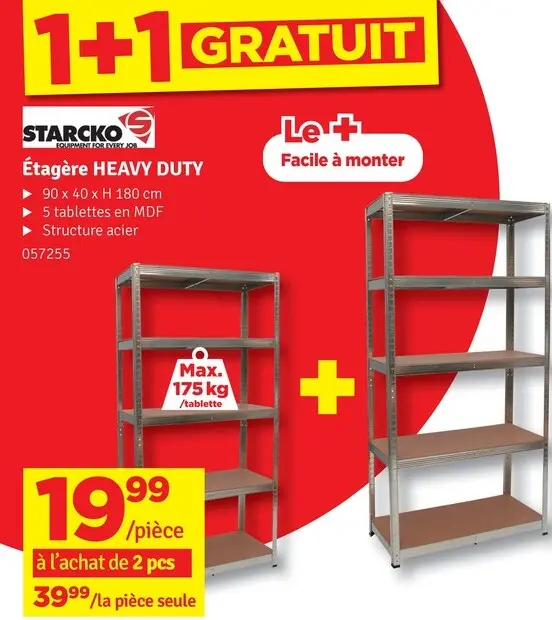 Offre: Starcko Étagère Heavy Duty