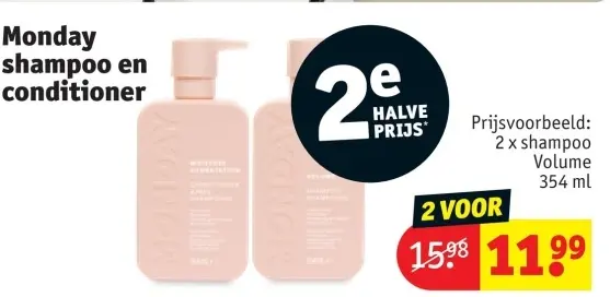 Promotie: shampoo en conditioner