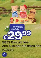 Aanbieding: Sylvanian Families - Biscuit beer Zus & Broer picknick set