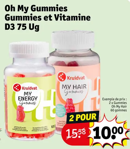 Offre: Oh My Gummies Gummies et Vitamine D3