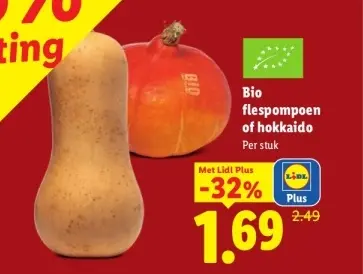Aanbieding: Flespompoen of hokkaido