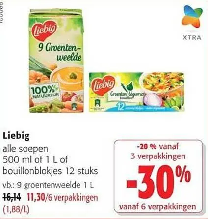 Promotie: Alle soepen Liebig