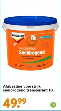 Aanbieding: Alabastine voorstrijk sneldrogend transparant