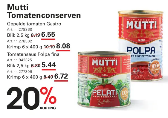 Aanbieding: Tomatenconserven