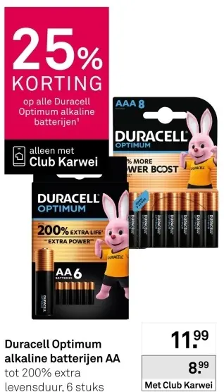 Aanbieding: Optimum alkaline batterijen AA