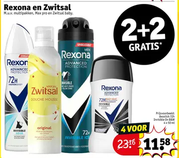 Aanbieding: Rexona en Zwitsal