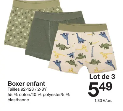 Offre: Boxer enfant