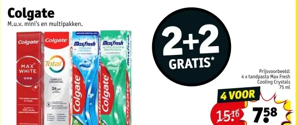 Promotie: Colgate tandpasta