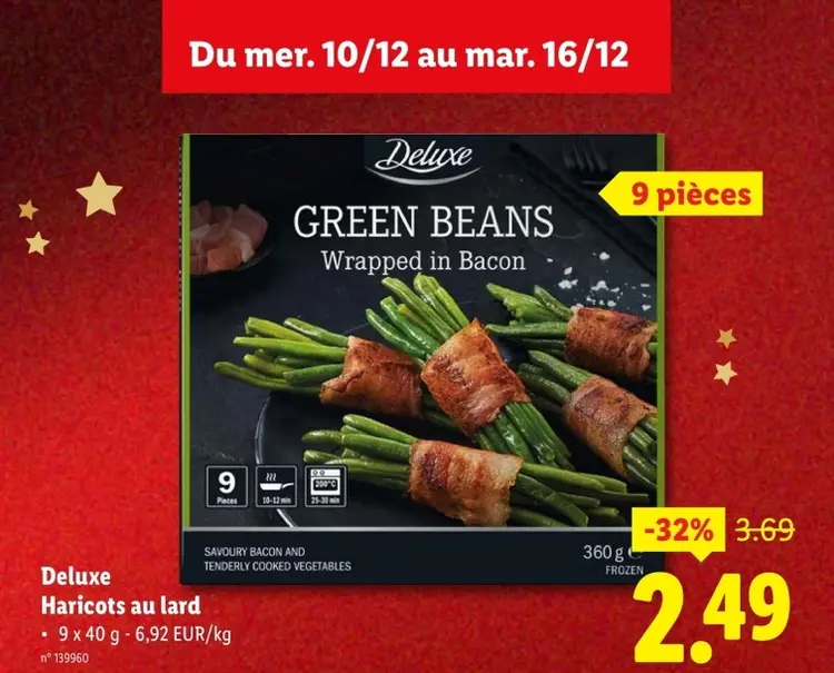 Offre: Haricots au lard