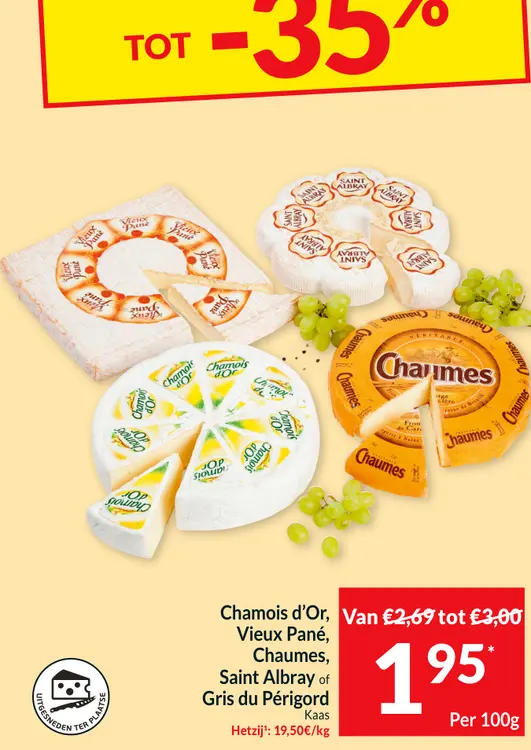 Promotie: Chamois d'Or, Vieux Pané, Chaumes, Saint Albr