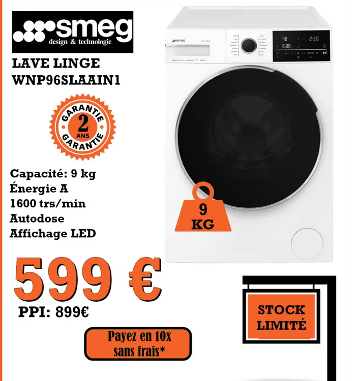 Promotie: Lave linge wnp96slaain1