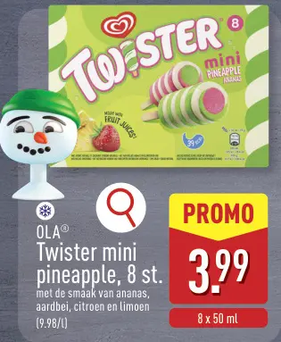 Promotie: Twister mini pineapple