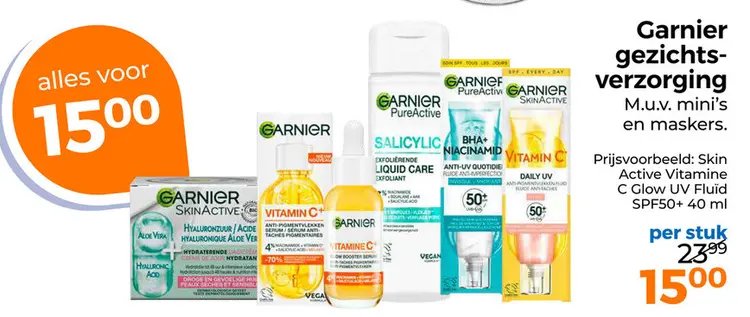 Aanbieding: Garnier gezichtsverzorging