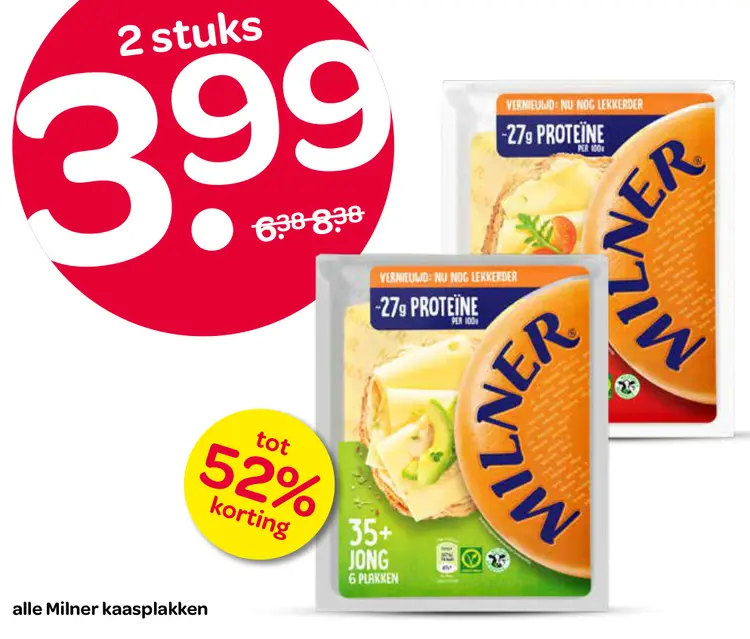 Aanbieding: Milner kaasplakken