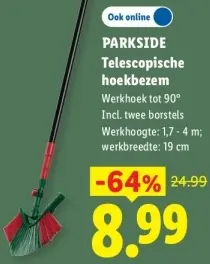 Aanbieding: Telescopische hoekbezem
