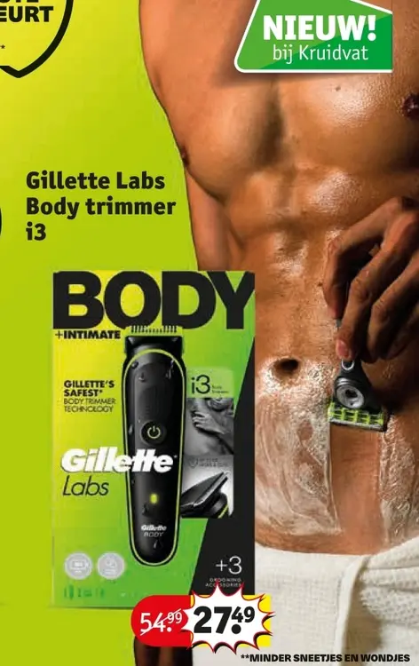 Aanbieding: Gillette Labs Body trimmer i3