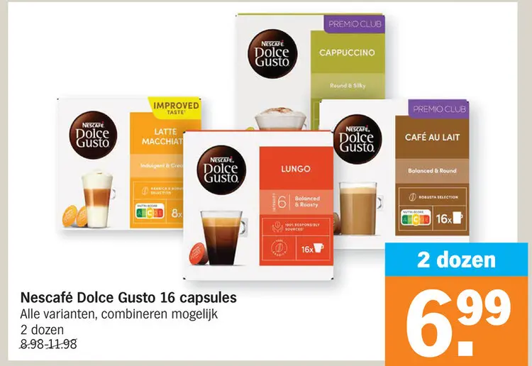 Promotie: Nescafé Dolce Gusto 16 capsules