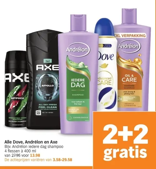 Aanbieding: Alle Dove, Andrélon en Axe