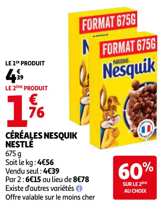 Promotie: Céréales Nesquik