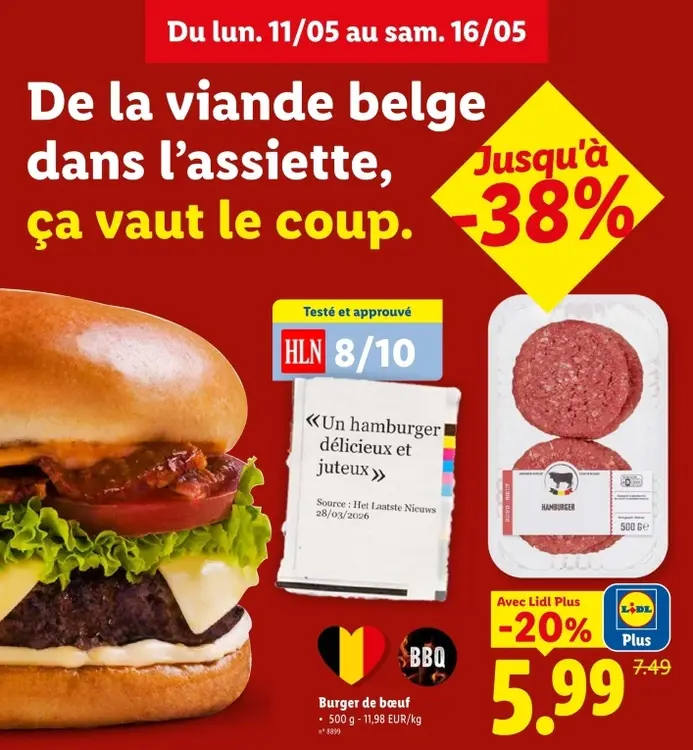 Offre: Burger de bœuf