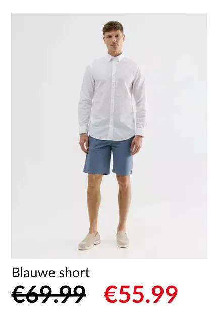 Promotie: Blauwe short