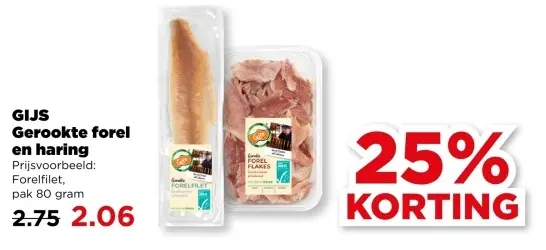 Aanbieding: Gerookte forel en haring