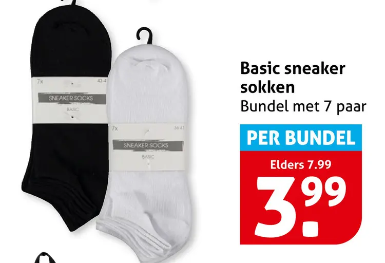 Aanbieding: Basic sneaker sokken