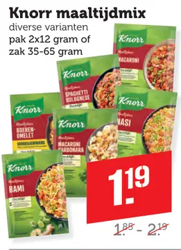 Aanbieding: Knorr maaltijdmix