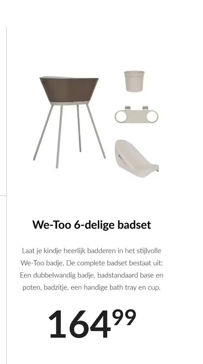 Aanbieding: We-Too 6-delige badset