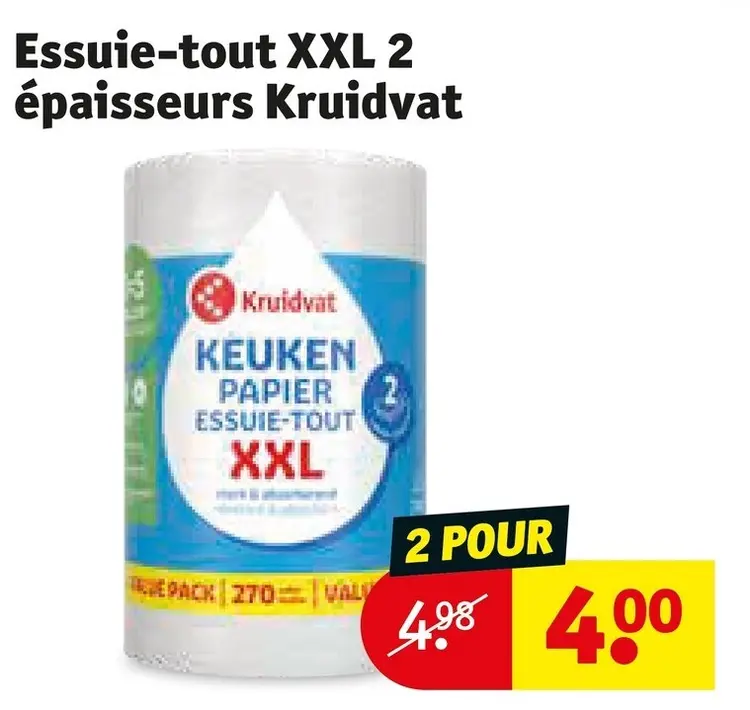 Offre: Essuie-tout XXL 2 épaisseurs
