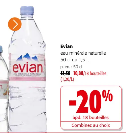 Offre: Evian Water