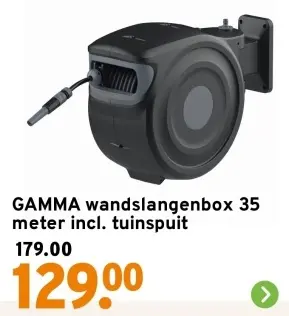 Aanbieding: Wandslangenbox 35 meter incl. tuinspuit