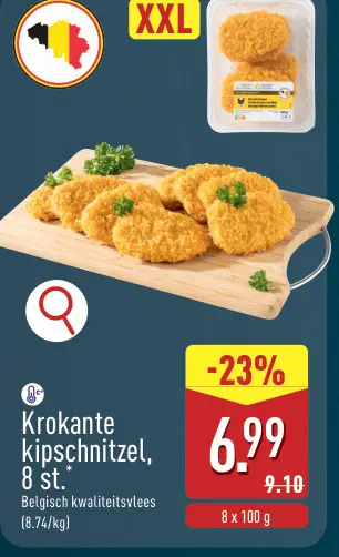 Promotie: Krokante kipschnitzel