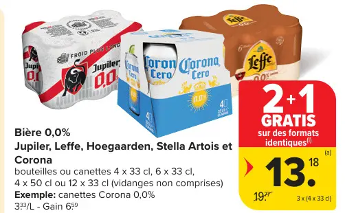 Offre: Bière 0,0%