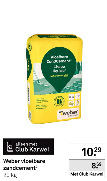 Aanbieding: Zloeibare zandcement