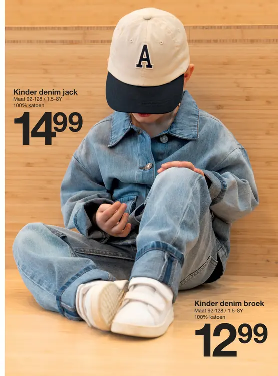 Promotie: Kinder denim jack / broek
