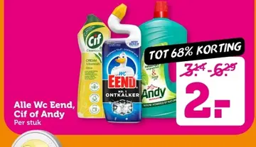 Aanbieding: Alle Wc Eend, Cif of Andy