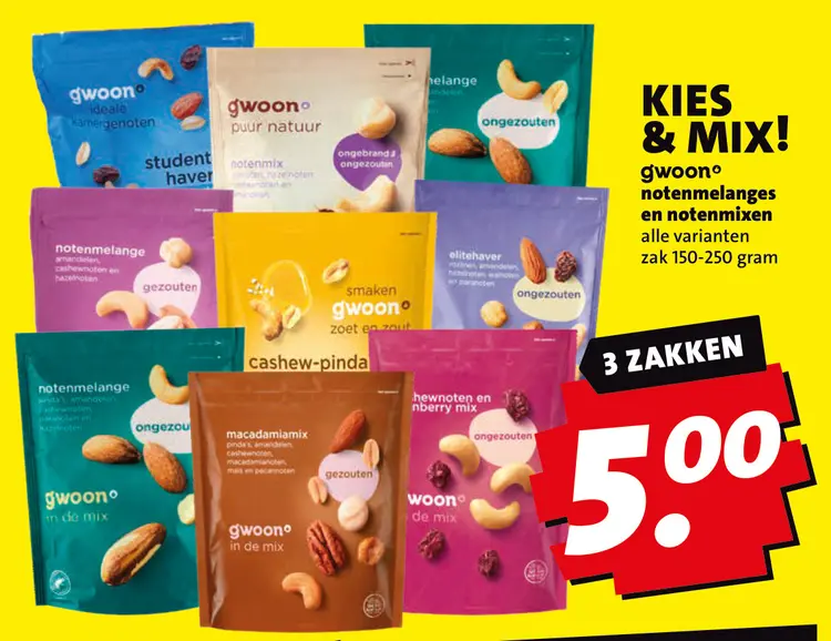 Aanbieding: notenmelanges en notenmixen