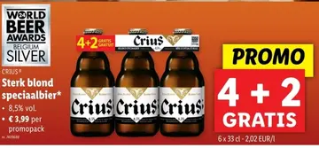 Aanbieding: CRIUS Sterk blond speciaalbier