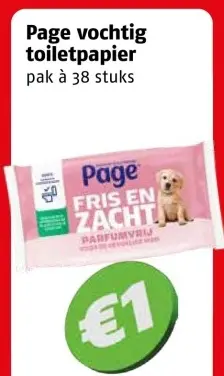 Aanbieding: Vochtig toiletpapier