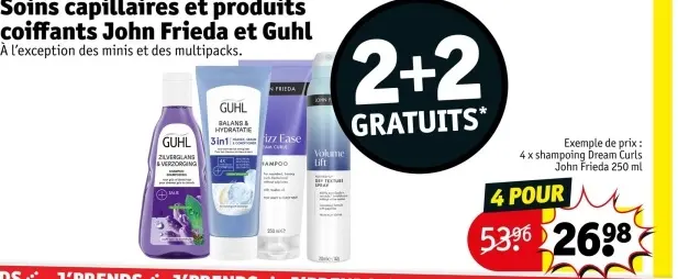 Offre: Soins capillaires et produits coiffants
