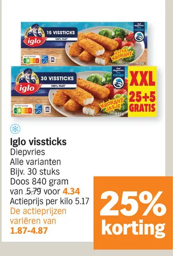 Promotie: Iglo vissticks