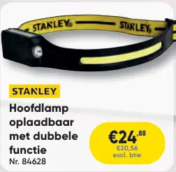 Aanbieding: Hoofdlamp oplaadbaar met dubbele functie