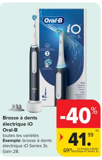Offre: Brosse à dents électrique iO Series 3s